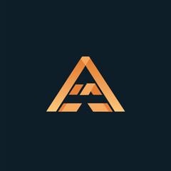 logo of the digital agency atg in loft eco style, vector illustration flat 2