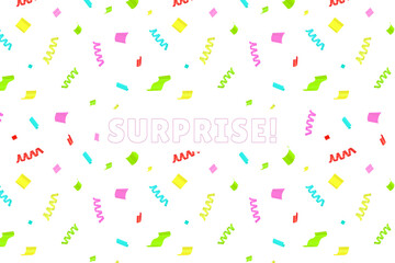 Multicolor confetti celebration design