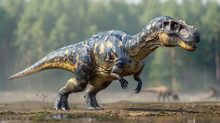 Edmontosaurus Reigns A Lifelike D Rendering of the Majestic Cretaceous Herbivore