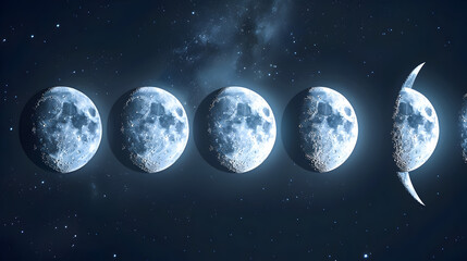 Hologram of Moon Phases
