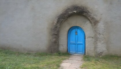 A Blue Door Leading To A Hidden Portal   (1)