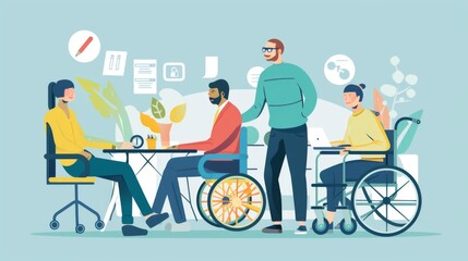 Accessibility Compliance Strategies, accessibility compliance strategies in web governance with an image showing designers and developers incorporating inclusive design principles