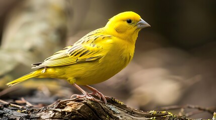 Canary a small wild bird the yellow canary crithagra flaviventris is a small passerine bird