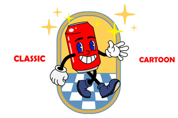 Retro Vintage Cartoon Mascot Oldiest