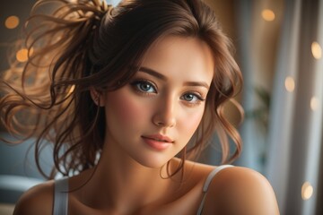 Naklejka premium portrait of a woman