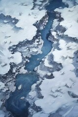 DnD Battlemap Arctic tundra: Vaste étendue enneigée et plate.