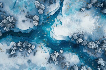 DnD Battlemap Frozen Tundra Battle Map.