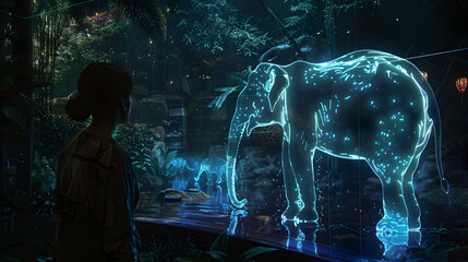 Holographic Virtual Zoo


