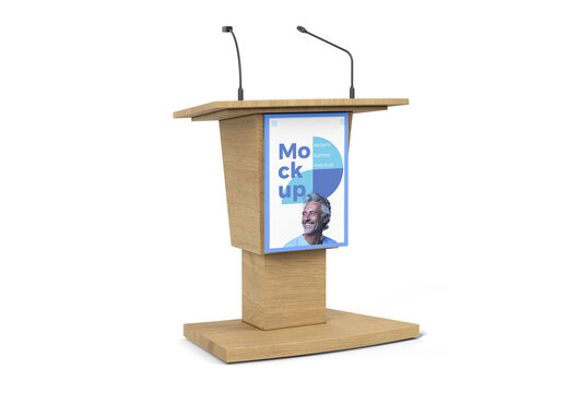 Lectern Banner Mockup