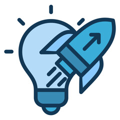 Innovation Blue Icon