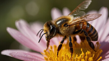 Close-up of a bee on a flower