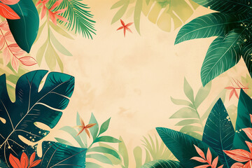 パステルな葉のバックグランド