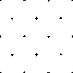 Stars, triangles ornament. Forms background. Figures backdrop. Star, triangle shapes wallpaper. Ethnic mosaics motif. Digital paper, web designing, abstract, vector work. Seamless pattern