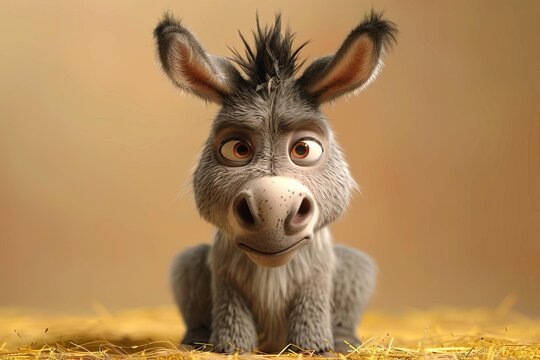 Photo of the donkey from the movie "Shrek".