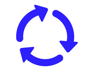 サイクル矢印　青