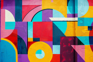 Intensely coloured backgrounds in PopArt style. AI generative.