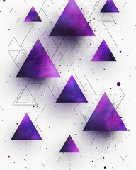 Create a seamless pattern with watercolor triangles