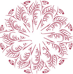 Beautiful flower art and mandala vector design