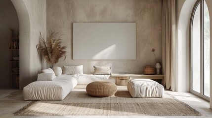 Minimalist Living Room : A photo highlighting a minimalist living room