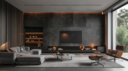 Modern Living Room Inspiration: Images providing inspiration and ideas for creating a modern living room
