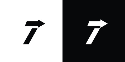 Unique and modern 7 direction logo design