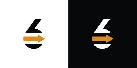 Unique and modern 6 direction logo design