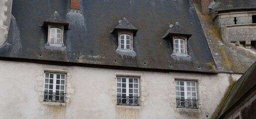Medieval castle of Sully-Sur-Loire, France. It was built in the 14th century and completed a few centuries later. 