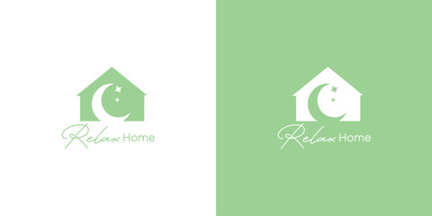The Relaxing Home logo design is unique and inspiring