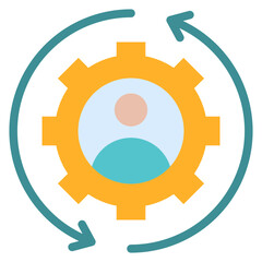 Management Flat Icon