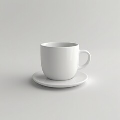 Obraz premium elegant mug mockup concrete background