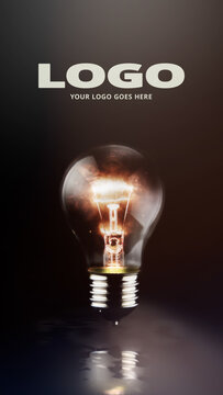 Bright Idea Logo Opener Vertical Stories for Social Media