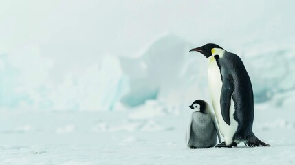Fototapeta premium Penguin. Photography of wild animal in natural habitat.