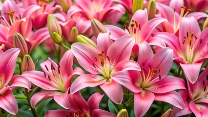 Fototapeta premium background of pink lillies, high quality picture