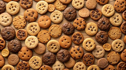 background of chocolate cookies. high quality picture