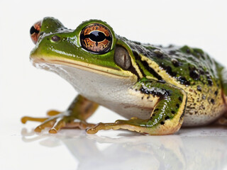 Obraz premium frog on white background