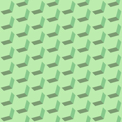 3D abstract geometric illusion seamless pattern, mosaic illusion 