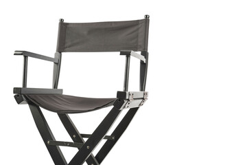 A black chair with a black cloth on it