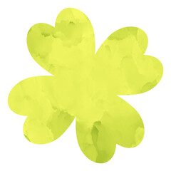 watercolor four leaf clover