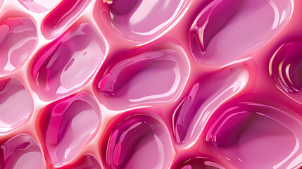 A detailed view of a vibrant pink liquid texture, showcasing its texture, color, and consistency up-close.