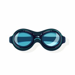 Swimming goggle isolated over plain background