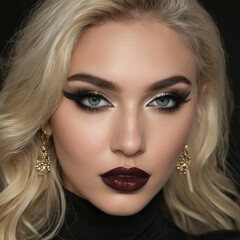 Fototapeta premium close up portrait of woman