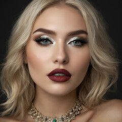 Fototapeta premium close up portrait of woman
