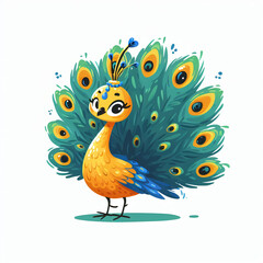 Fototapeta premium peacock with feathers