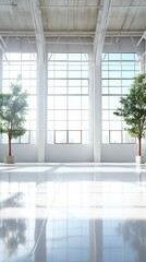 Three Trees in a Modern Space