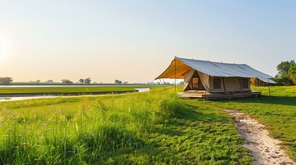 Luxury Tented Safari Camp in the African Wilderness