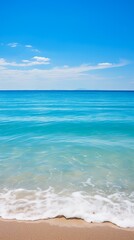 Fototapeta na wymiar Beautiful beach with white sand and blue water