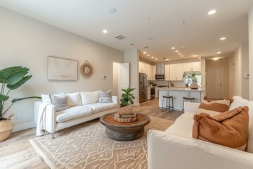 Bright and Airy Living Room With Modern Furnishings