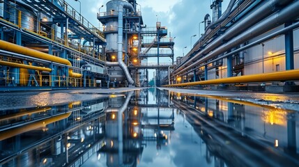 Fototapeta premium Oil and gas production and refining
