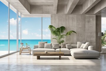Modern Minimalist Beach House Interior Design