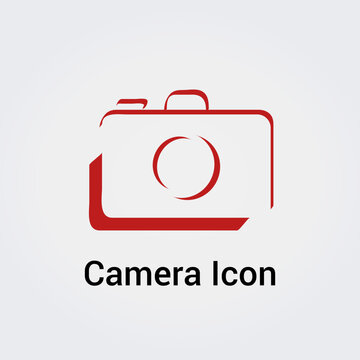 Ic&ocirc;ne Logo Appareil Photographique - Photo - Cam&eacute;ra - Zoom - Paparazzi - &eacute;l&eacute;ment graphique pour Conception de Marque